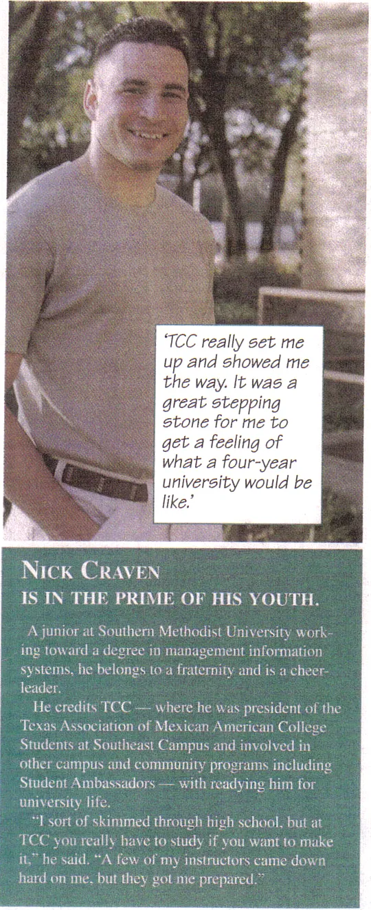TCC catalog feature on Nick Craven